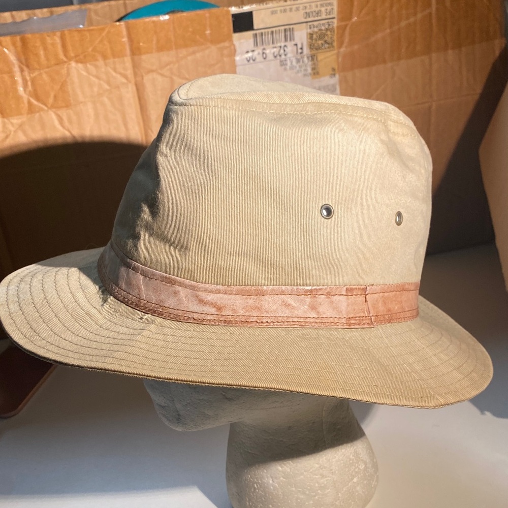 Stetson Beige Safari Hat with Brown Band